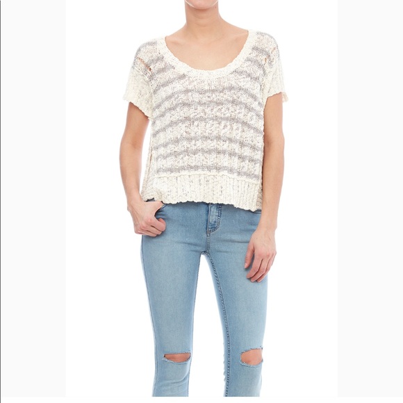 Free People | Rib Knit sweater tee size XS - Picture 6 of 6